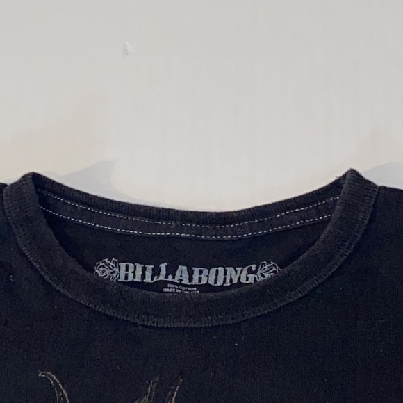 Billabong Adult Medium Short Sleeve Distressed Graphic Tee Shirt - Picture 4 of 5